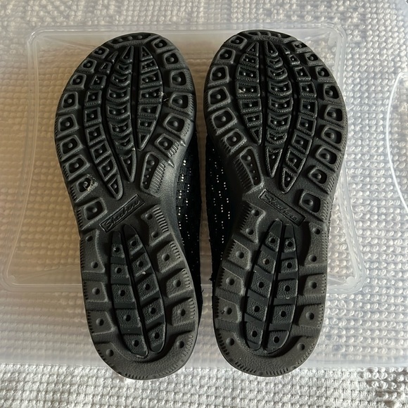 Skechers memory foam slip ons. Size 7. Black with bling on the tops. Size 7 - Picture 5 of 7